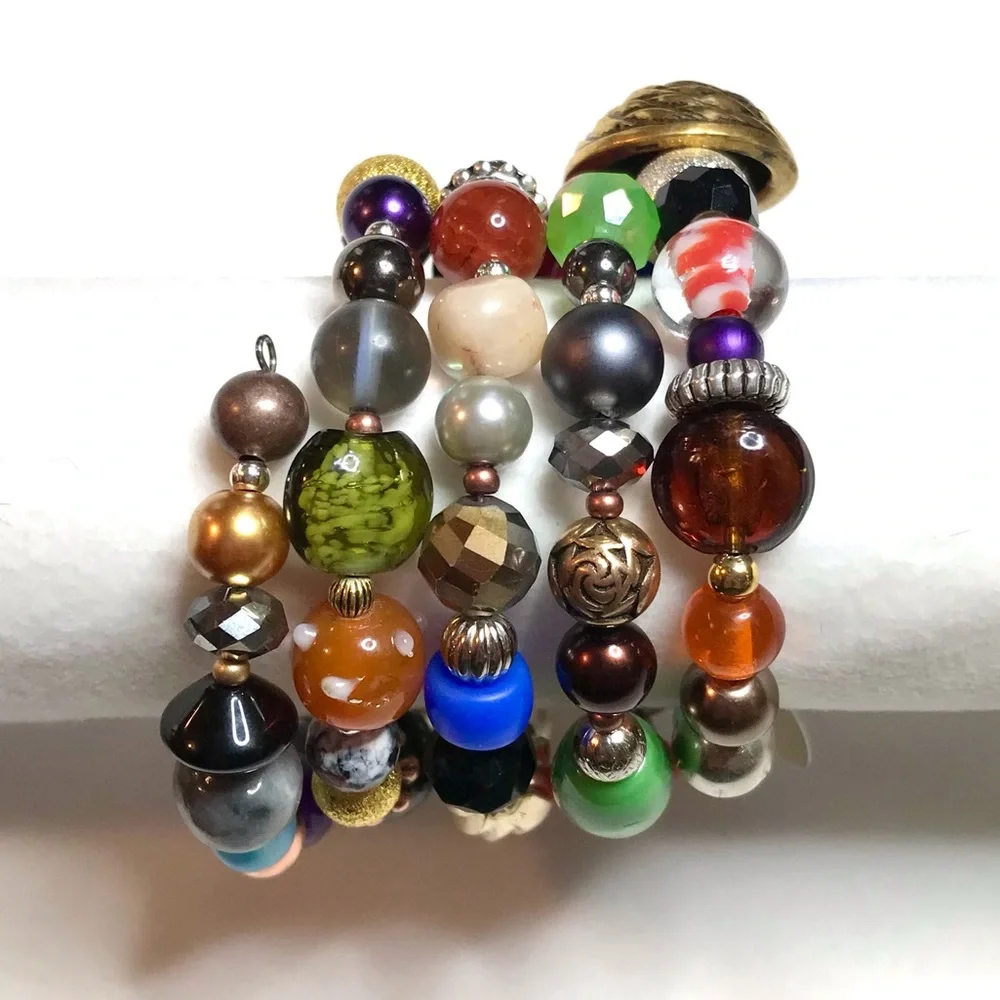 Handmade Bracelet with Vintage & Contemporary Elements (B75-1H) New Without Tags - Picture 5 of 11